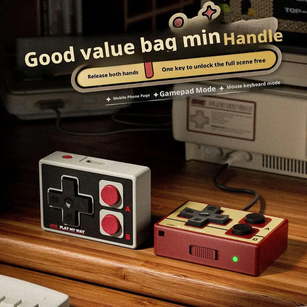 For IINE Gamebrick Mini Retro Controller/Portable Controller/Multi-Platform Compatibility/Supports Mouse Mini Controller