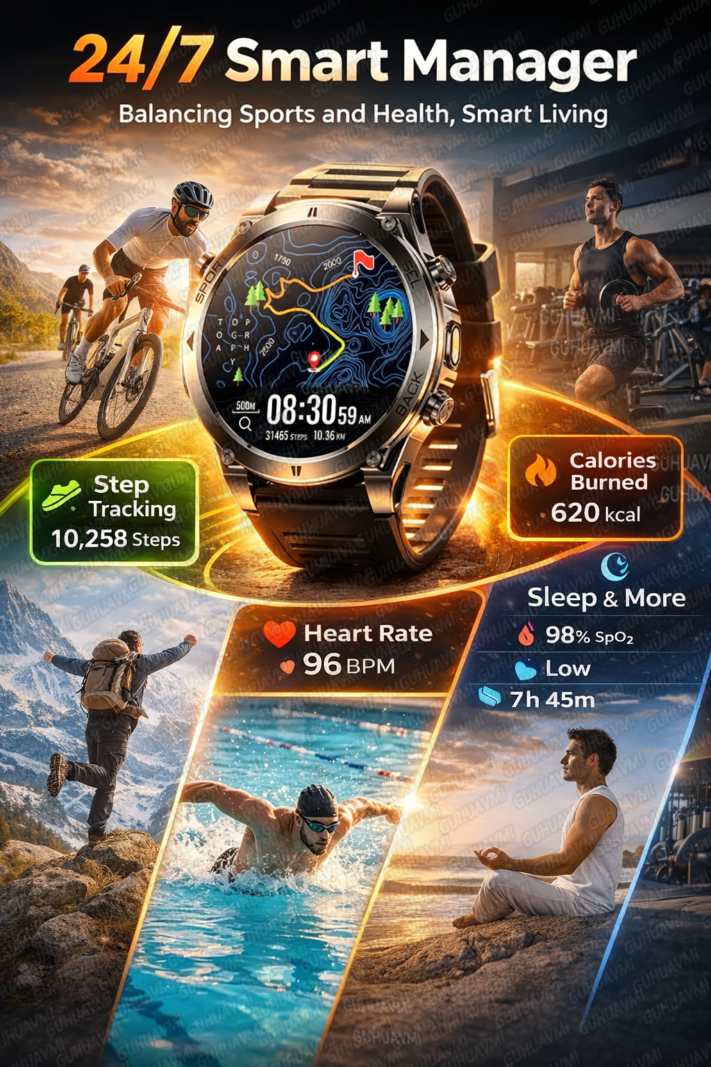 2026New T-RX4 Ultra GPS Smart Watch For Men 6-star GPS Positioning 10ATM Waterproof 850mAh Battery Compass 170+Sports Smartwatch