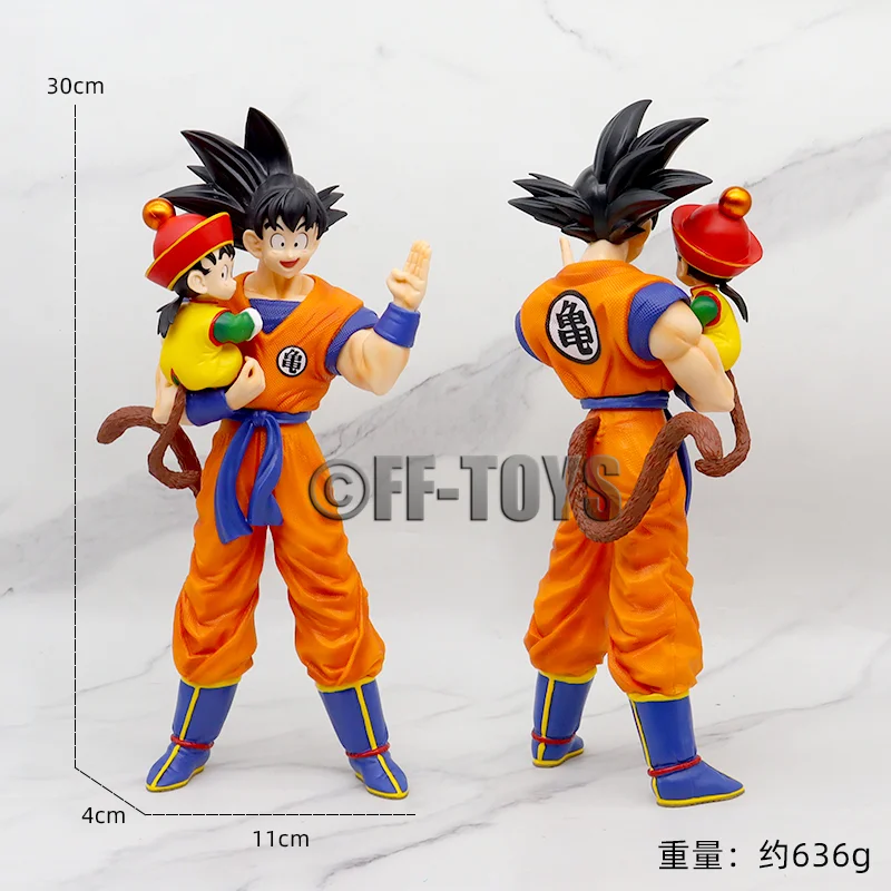 Anime Dragon Ball Son Goku with Gohan Figure Son Goku Figurine 30cm Pvc Action Figures Collection Model Toys Gifts