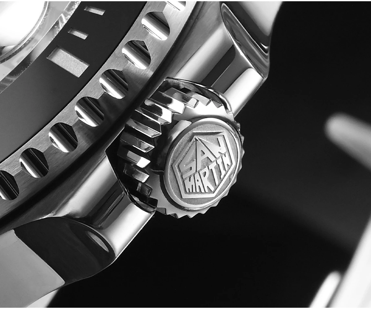 San Martin New 40mm Water Ghost Diver Watch Men Luxury ST 2130 Automatic Mechanical Watch Sapphire Waterproof 200m SN0017