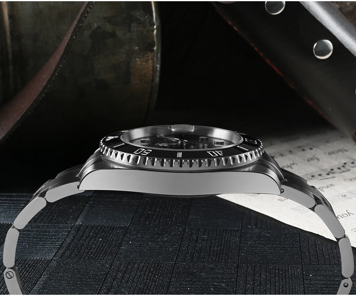 San Martin New 40mm Water Ghost Diver Watch Men Luxury ST 2130 Automatic Mechanical Watch Sapphire Waterproof 200m SN0017