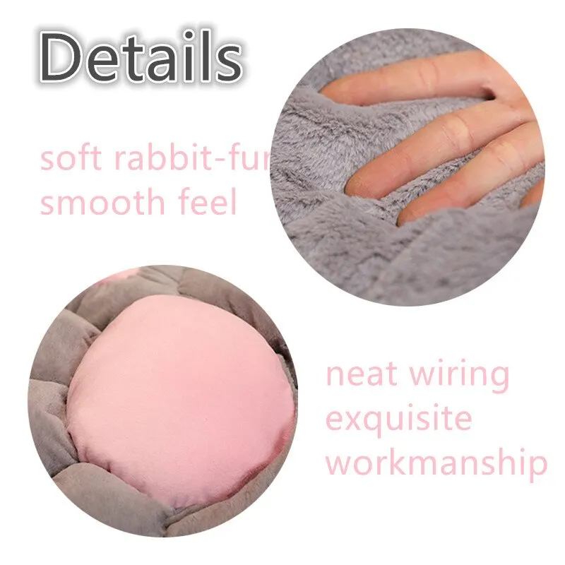 70*60cm Kawaii Cat Paw Plush Toys Cute Soft Stuffed Floor Cushion Chair Sofa Butt Pad for Home Room Decoration Office Nap Dolls