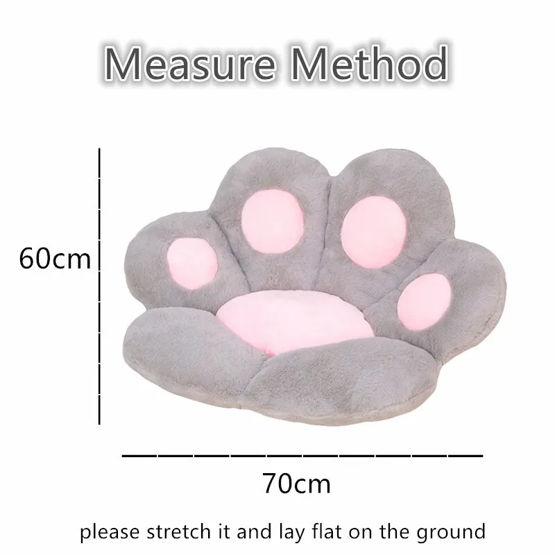 70*60cm Kawaii Cat Paw Plush Toys Cute Soft Stuffed Floor Cushion Chair Sofa Butt Pad for Home Room Decoration Office Nap Dolls