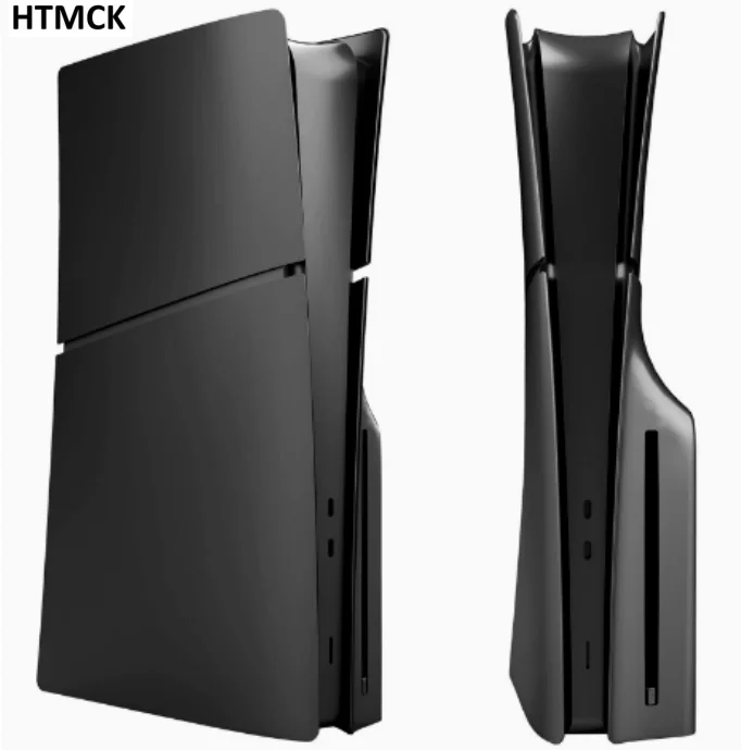 Replacement Hard Shell Faceplate Panel, Protective ABS Cover for Game Console, Fit Digital & Optical Drive Version, Black