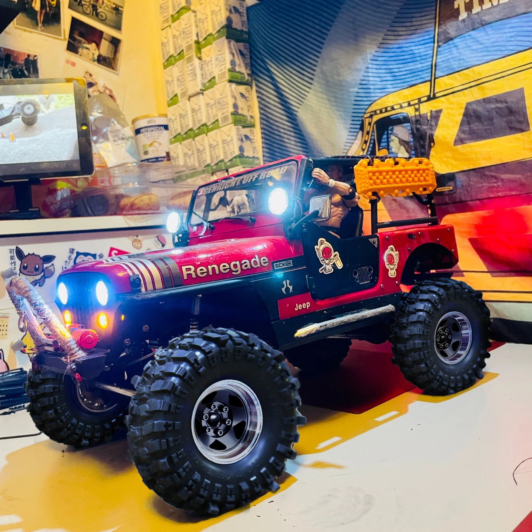 4pcs 1.9 in Wheel Tires for 1/10 TRX4 TRX6 SCX10 II 90046 SCX10 III AXI03007 Gen7/8 D90 VS4-10 RC Crawler Car