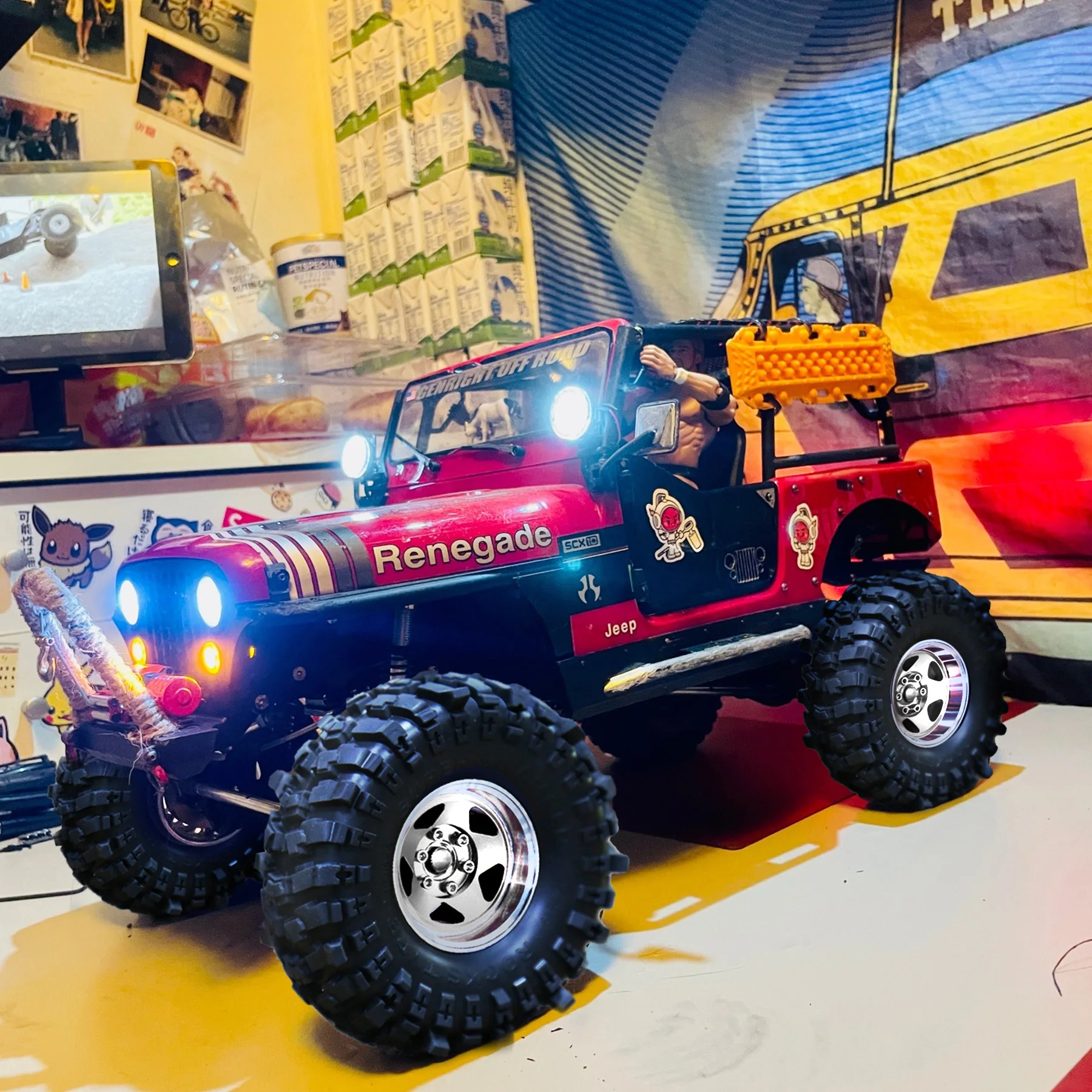 4pcs 1.9 in Wheel Tires for 1/10 TRX4 TRX6 SCX10 II 90046 SCX10 III AXI03007 Gen7/8 D90 VS4-10 RC Crawler Car