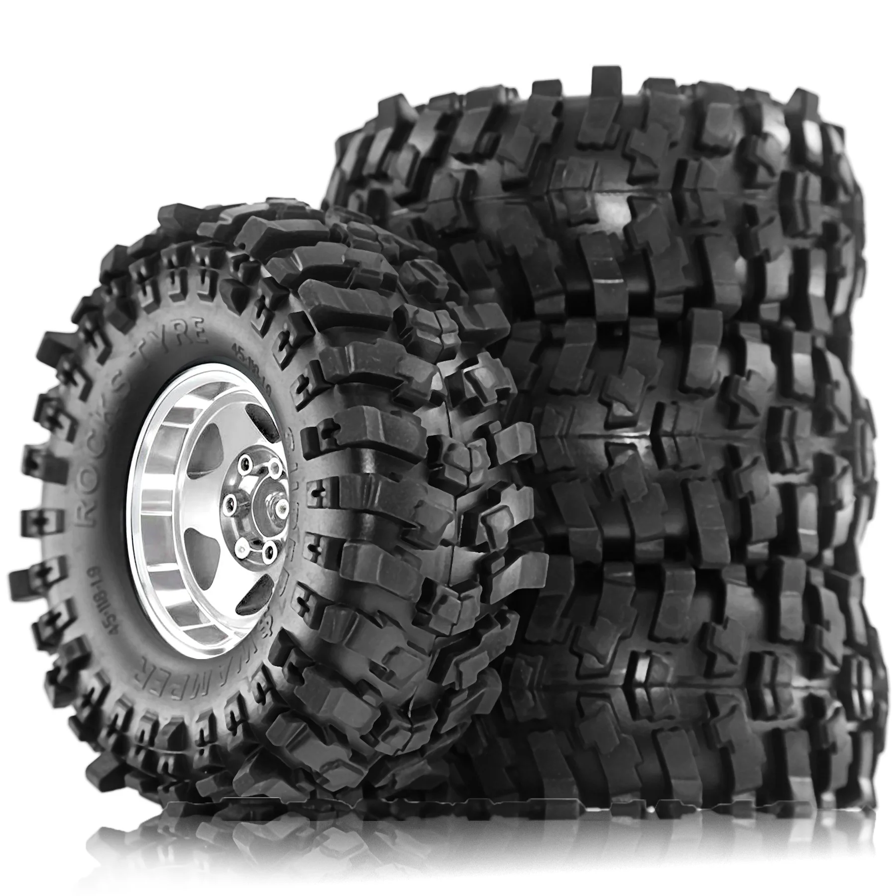 4pcs 1.9 in Wheel Tires for 1/10 TRX4 TRX6 SCX10 II 90046 SCX10 III AXI03007 Gen7/8 D90 VS4-10 RC Crawler Car