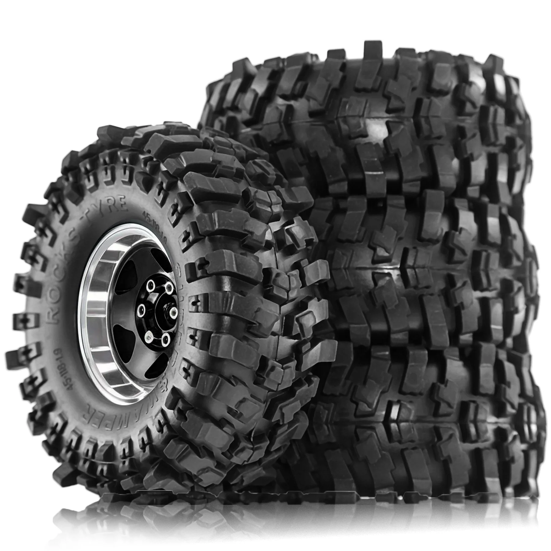 4pcs 1.9 in Wheel Tires for 1/10 TRX4 TRX6 SCX10 II 90046 SCX10 III AXI03007 Gen7/8 D90 VS4-10 RC Crawler Car