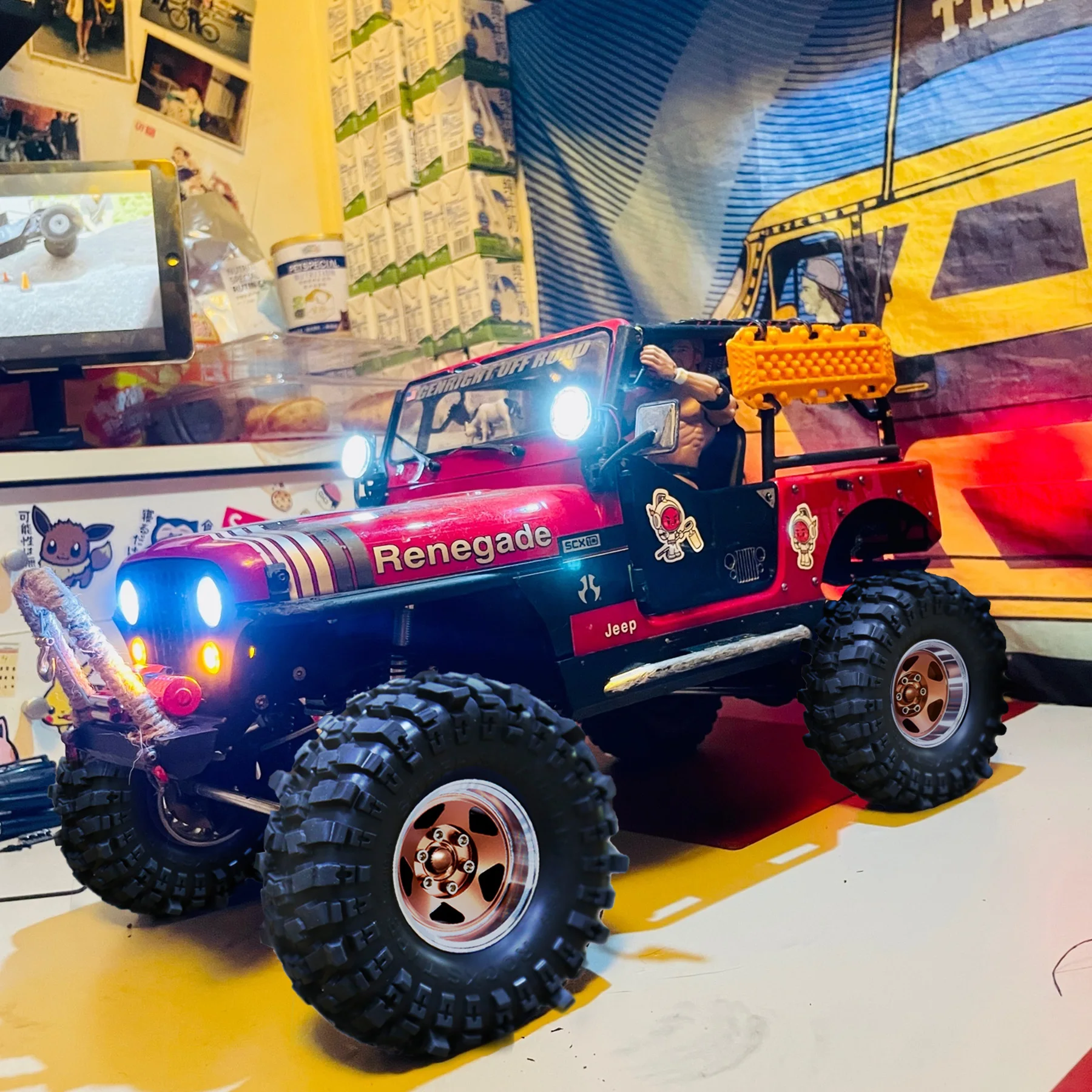 4pcs 1.9 in Wheel Tires for 1/10 TRX4 TRX6 SCX10 II 90046 SCX10 III AXI03007 Gen7/8 D90 VS4-10 RC Crawler Car