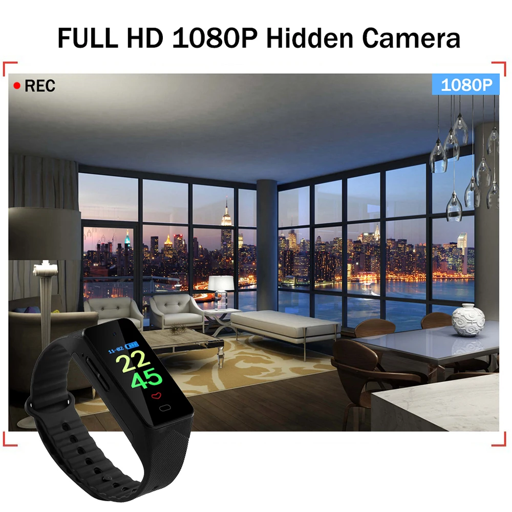 Bracelet Camera Recorder Watch Recorder Watch HD Noise Reduction Voice Activated Wristband Camera Recorder Bracelet for Meeting