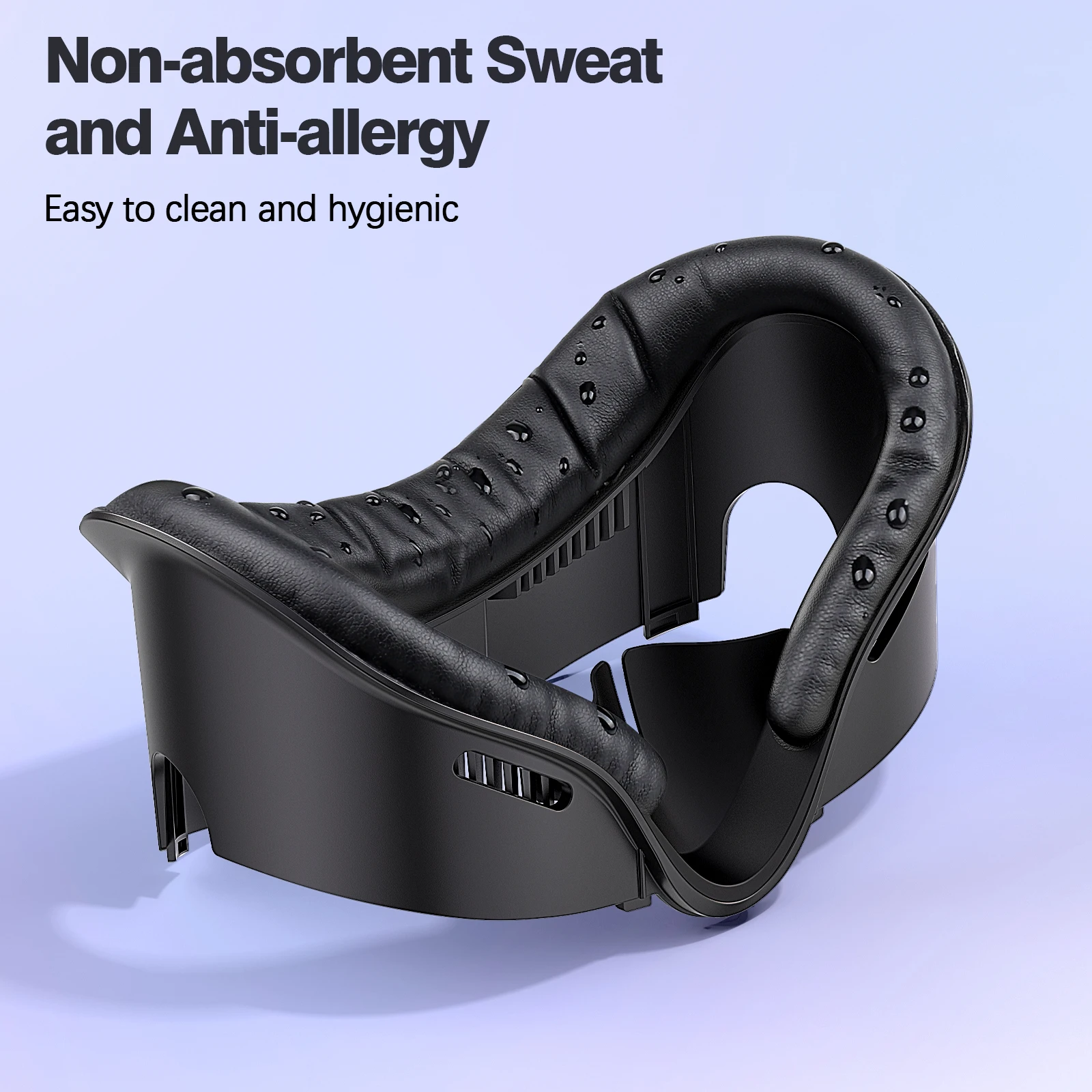 2025, Oculus Quest 3 Face Interface and Mask Pad, Anti-Sweat PU Foam Pad - VR Accessory Compatible with Meta Quest 3