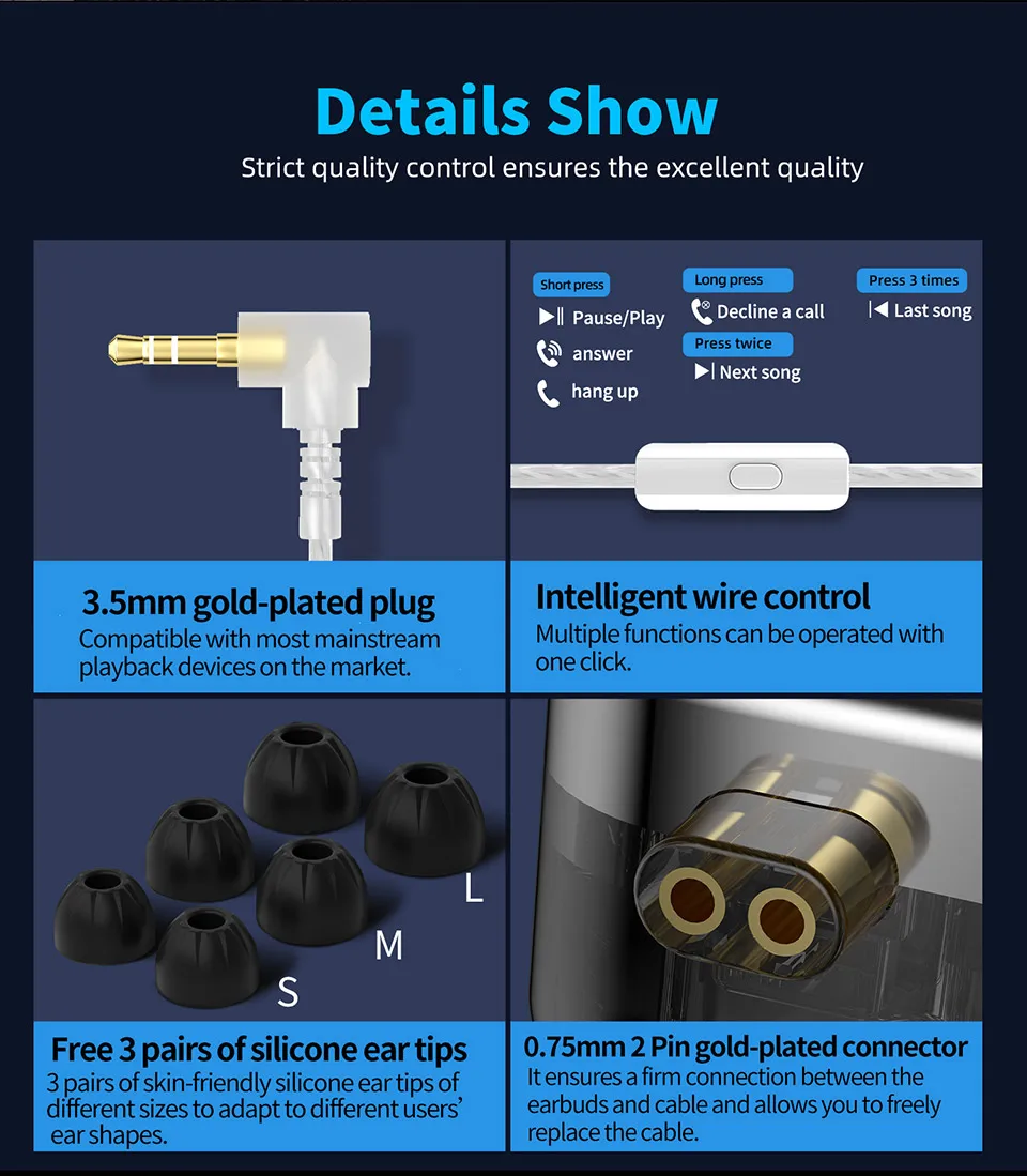 KZ AS24 PRO 24 BA Units HIFI Earphones Upgraded Balanced Armature Drive Tunable in Ear Wired Gaming Earbuds