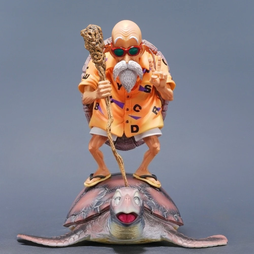 26cm/10.24in Anime Dragon Ball Figure Master Roshi Action Figures Pvc Kame Sennin Statue Collection Model Toys Gifts