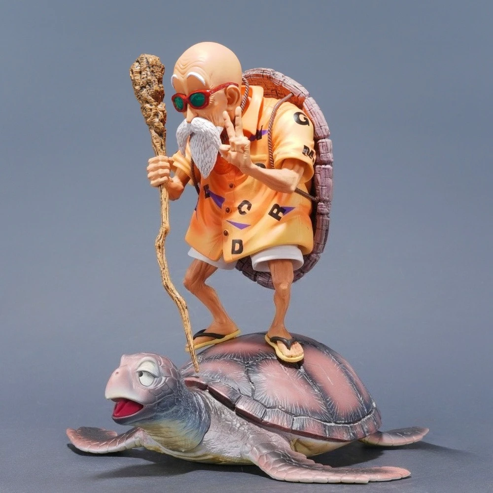 26cm/10.24in Anime Dragon Ball Figure Master Roshi Action Figures Pvc Kame Sennin Statue Collection Model Toys Gifts