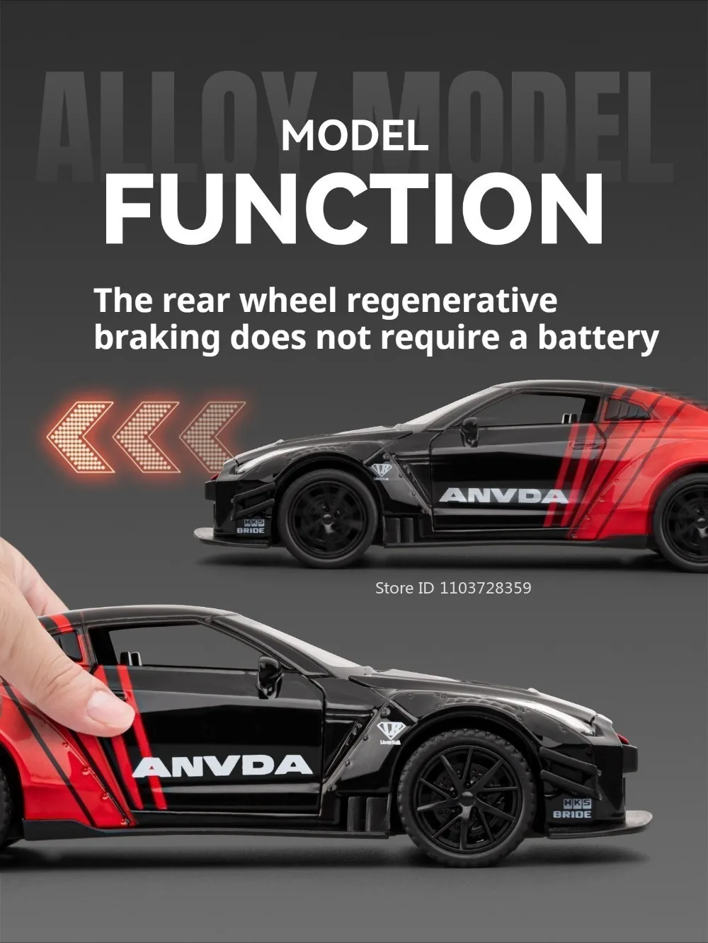 1:32 GTR Panamera Model Sports Car Toys Alloy Diecast Sound Light Doors Opened Exquisite Body Pull Back Collection Supercars
