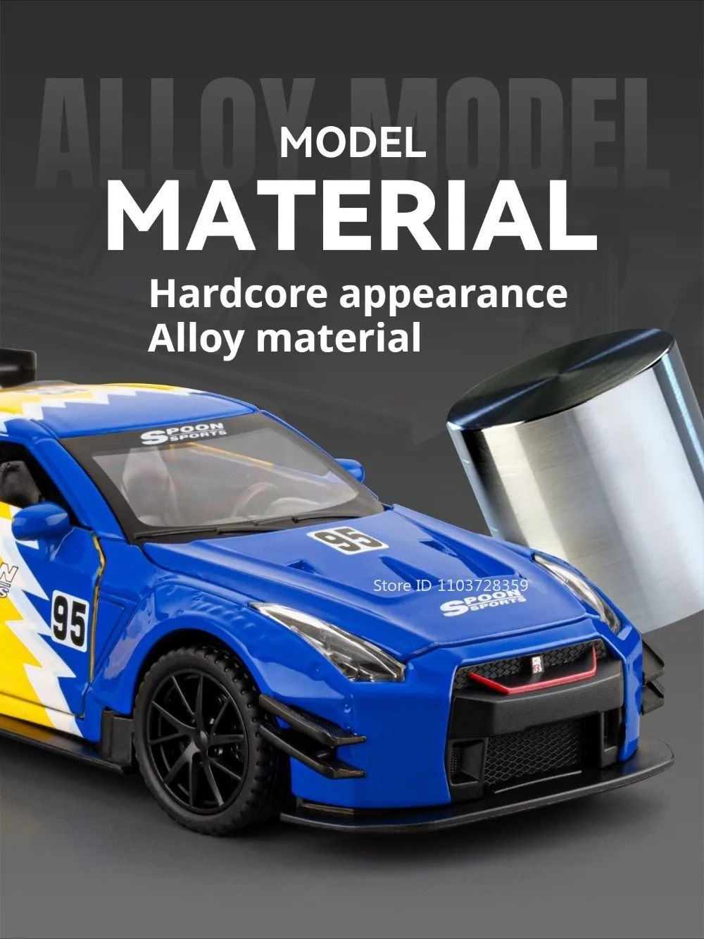 1:32 GTR Panamera Model Sports Car Toys Alloy Diecast Sound Light Doors Opened Exquisite Body Pull Back Collection Supercars