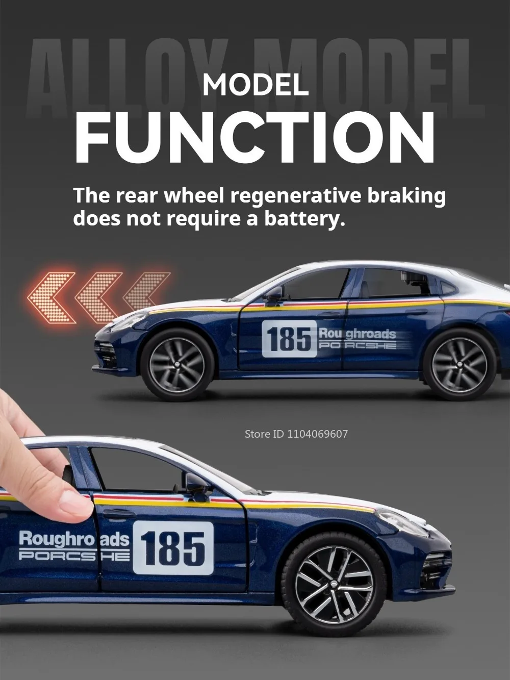 1:32 GTR Panamera Model Sports Car Toys Alloy Diecast Sound Light Doors Opened Exquisite Body Pull Back Collection Supercars