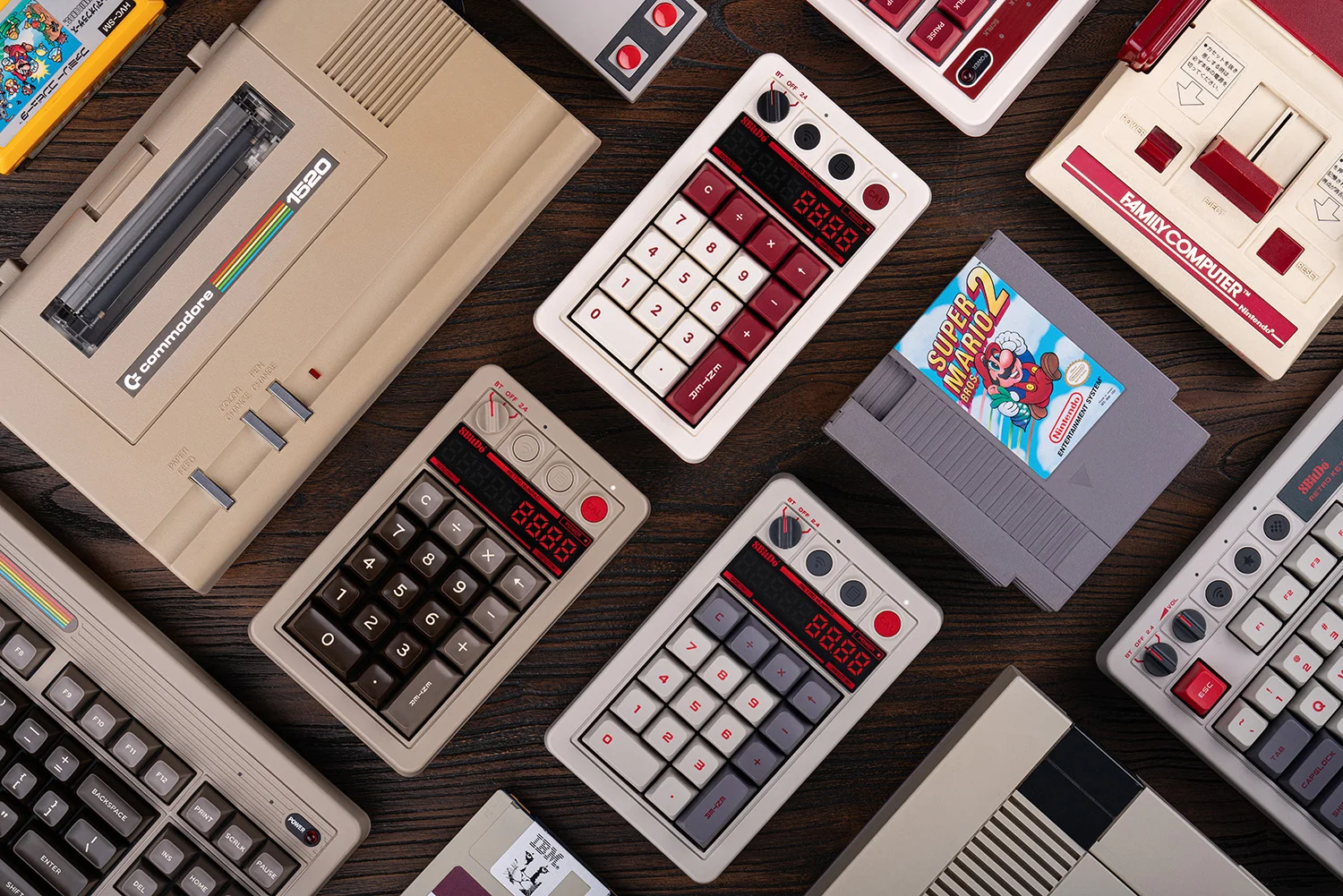 8BitDo Retro 18 Mechanical Numpad, Supports Calculator Mode, Bluetooth/2.4G/Wired Numpad for Windows and Android