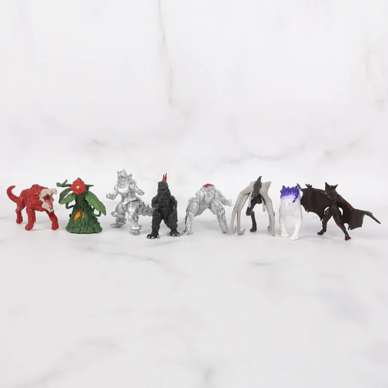 24pcs/set Godzilla vs King Kong Figure Model Toys 17cm