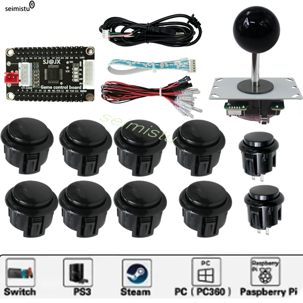 Arcade Joystick Copy Sanwa Neo Geo Arcade Game Diy Kit Raspberry Pi XBOX360 Android PS3 In 1 Usb Controller Zero Delay Board