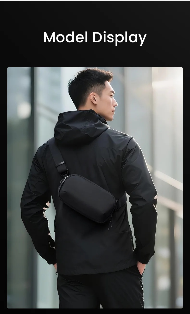 ReeYee 3L/4.5L Sling Chest Bag, Waterproof Cordura Multi-Compartment Crossbody Bag, Versatile Everyday Commute Organizer Pack