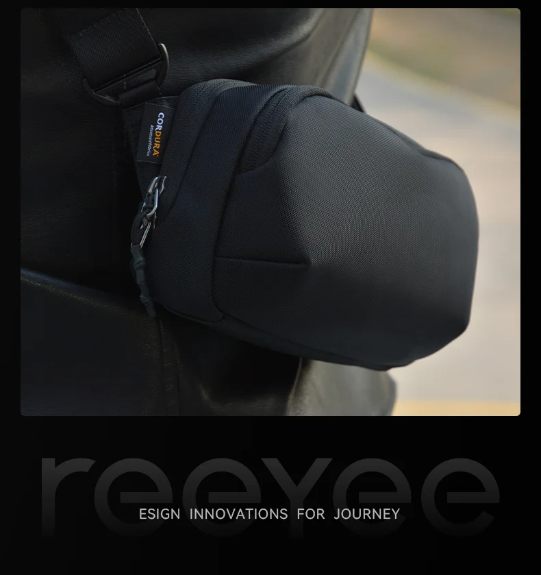 ReeYee 3L/4.5L Sling Chest Bag, Waterproof Cordura Multi-Compartment Crossbody Bag, Versatile Everyday Commute Organizer Pack