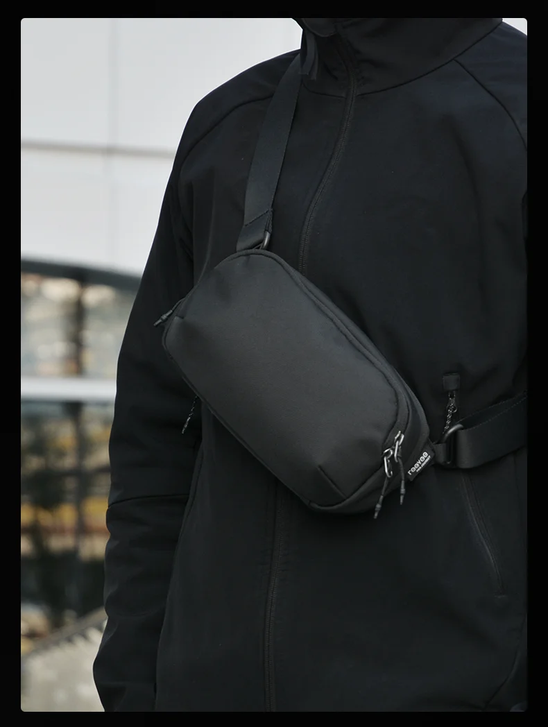 ReeYee 3L/4.5L Sling Chest Bag, Waterproof Cordura Multi-Compartment Crossbody Bag, Versatile Everyday Commute Organizer Pack