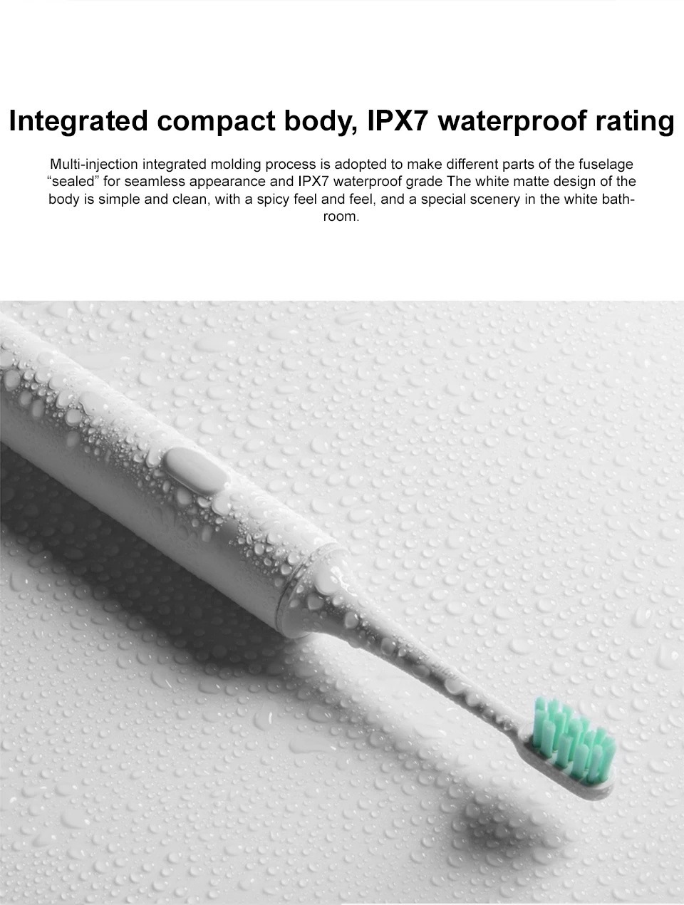 Xiaomi Mijia T300 Sonic Electric Toothbrush IPX7 Waterproof High-Frequency Vibration Magnetic Motor Long Battery Life Oral Care