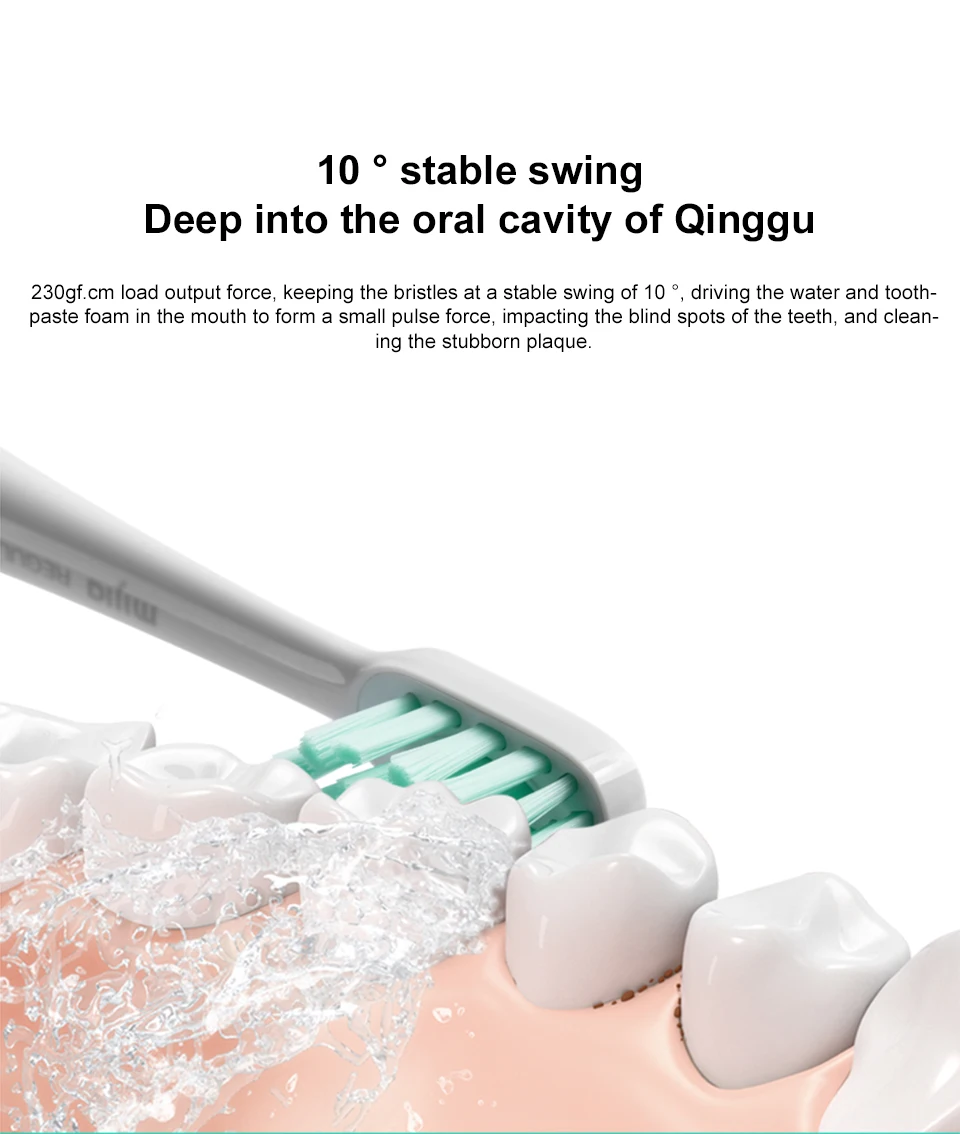 Xiaomi Mijia T300 Sonic Electric Toothbrush IPX7 Waterproof High-Frequency Vibration Magnetic Motor Long Battery Life Oral Care