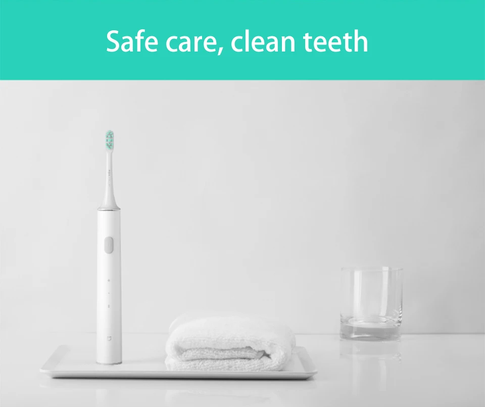 Xiaomi Mijia T300 Sonic Electric Toothbrush IPX7 Waterproof High-Frequency Vibration Magnetic Motor Long Battery Life Oral Care