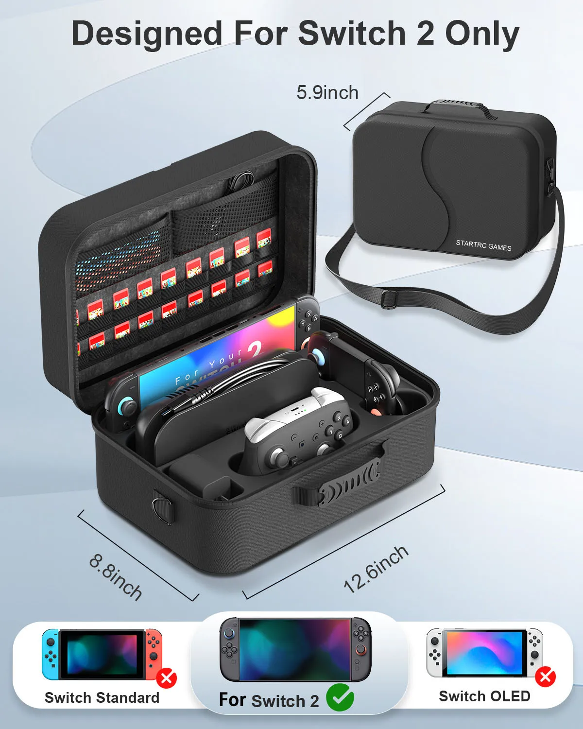 Suitable for Switch 2 Game Console Storage Box, Shoulder Cross Backpack, Handheld Protective Box Accessories