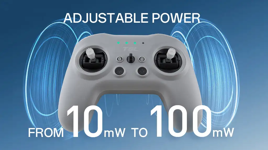NEW RadioMaster T8L Radio FCC / LBT 2.4G ELRS 10CH Transmitter X5 Hall Gimbal Adjustable Power 10-100mW Wi-Fi Remote Controller