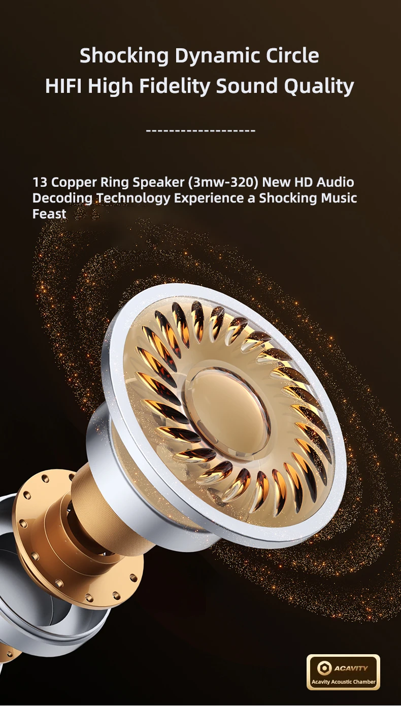Lenovo LE253 Headphones Wireless Bluetooth 6.0 Earphones TWS HiFi Sound ANC Noise Reduction Gaming Sports Earbuds With Mic