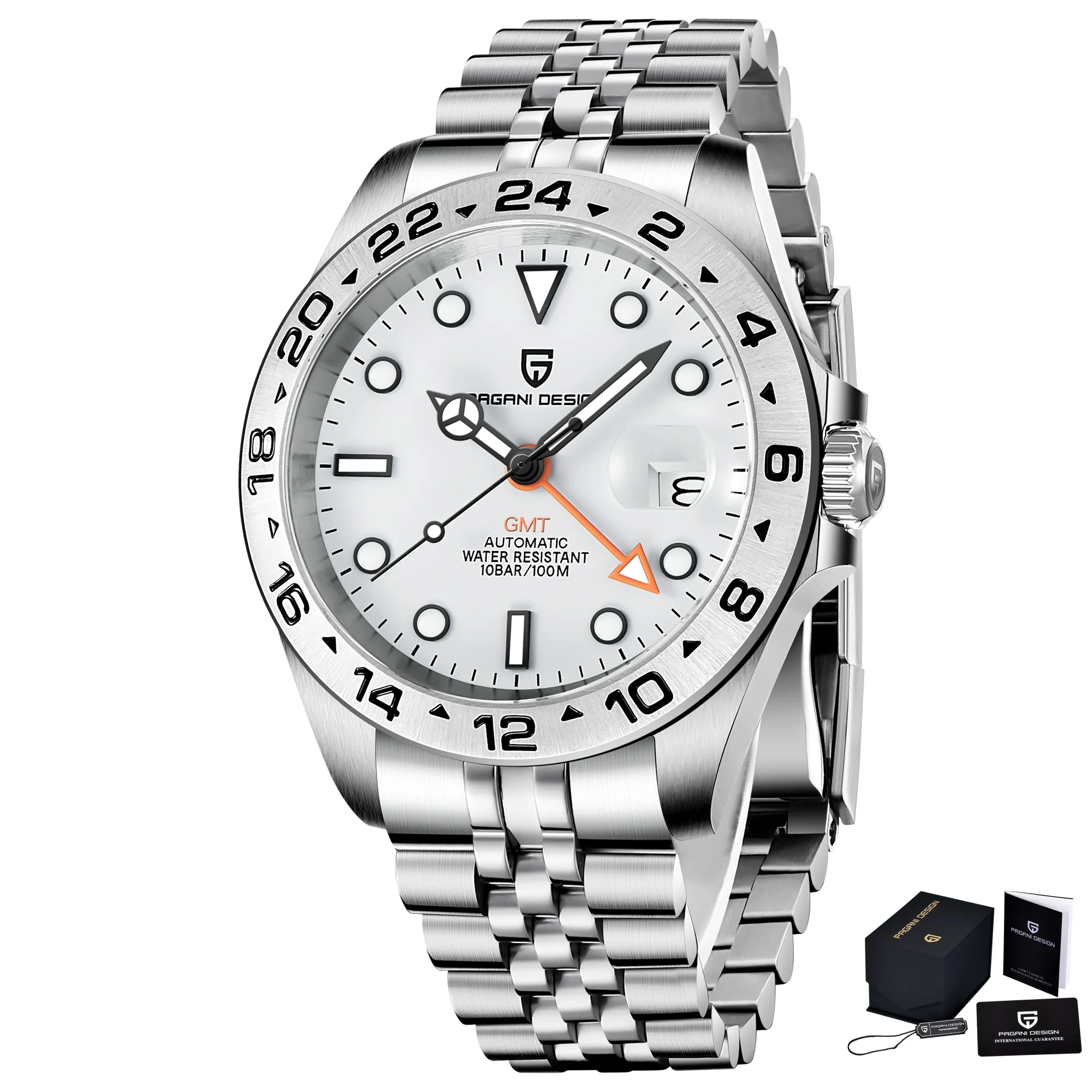 2026 PAGANI Design New Men's Automatic Mechanical Watches GMT Watch 42mm Sapphire Stainless Steel Waterproof Watch Reloj Hombre