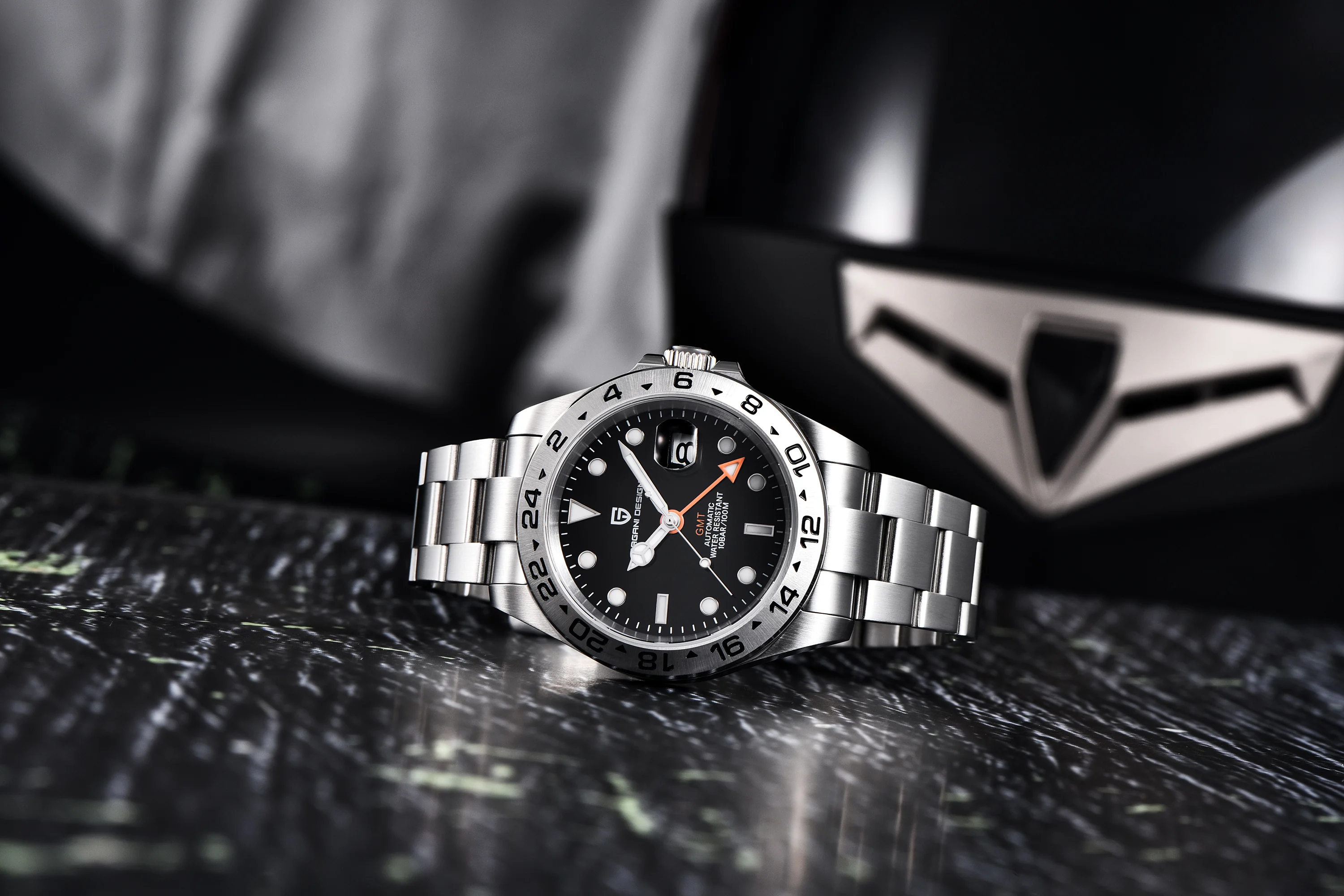 2026 PAGANI Design New Men's Automatic Mechanical Watches GMT Watch 42mm Sapphire Stainless Steel Waterproof Watch Reloj Hombre