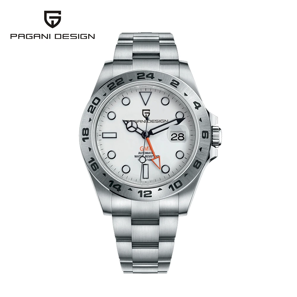 2026 PAGANI Design New Men's Automatic Mechanical Watches GMT Watch 42mm Sapphire Stainless Steel Waterproof Watch Reloj Hombre