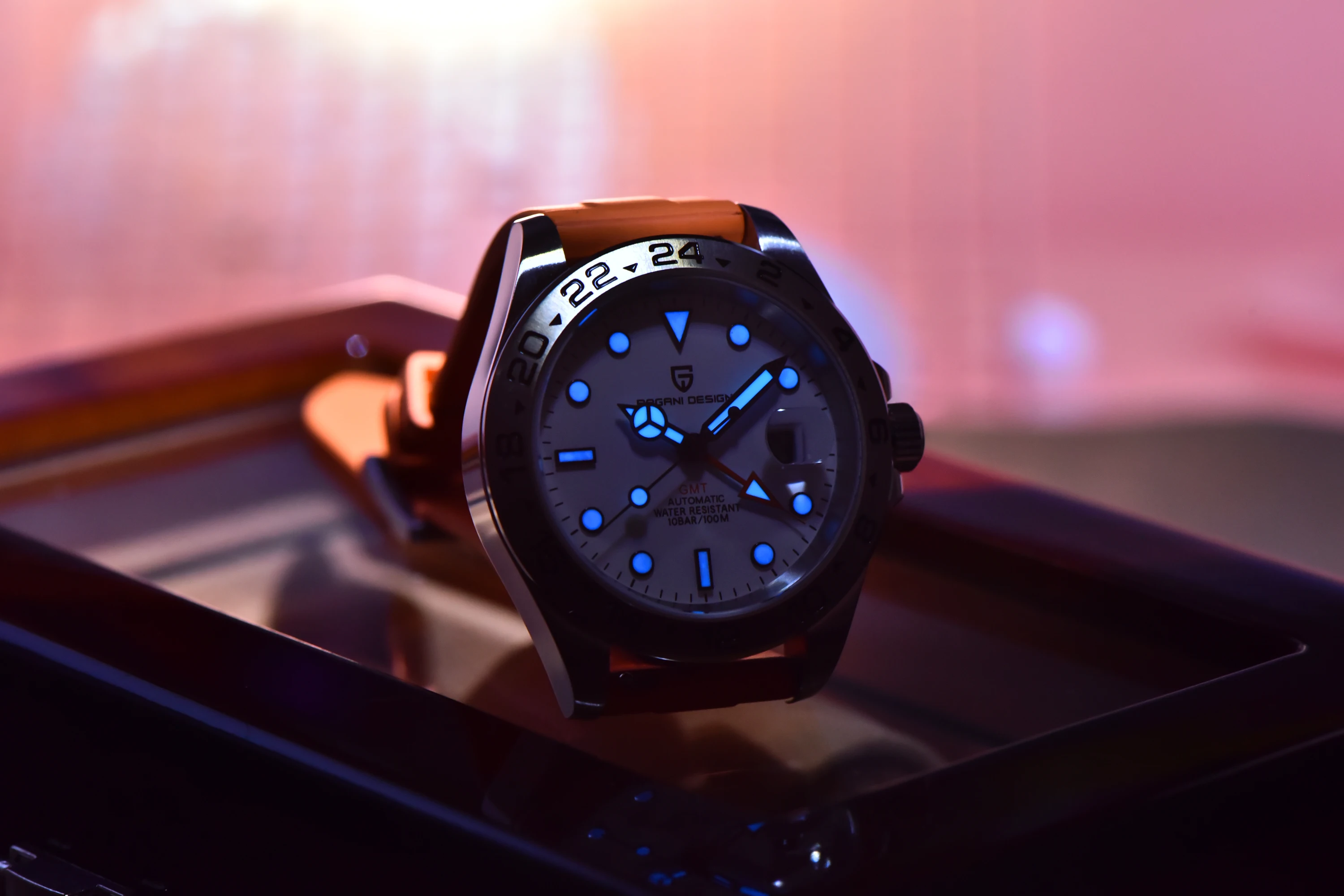 2026 PAGANI Design New Men's Automatic Mechanical Watches GMT Watch 42mm Sapphire Stainless Steel Waterproof Watch Reloj Hombre