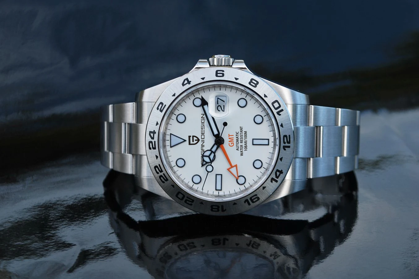 2026 PAGANI Design New Men's Automatic Mechanical Watches GMT Watch 42mm Sapphire Stainless Steel Waterproof Watch Reloj Hombre