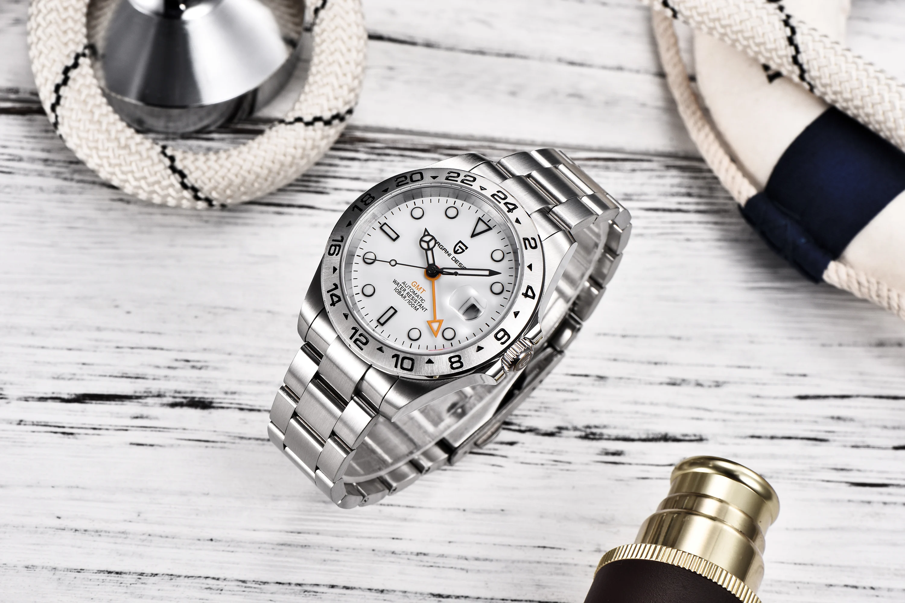 2026 PAGANI Design New Men's Automatic Mechanical Watches GMT Watch 42mm Sapphire Stainless Steel Waterproof Watch Reloj Hombre