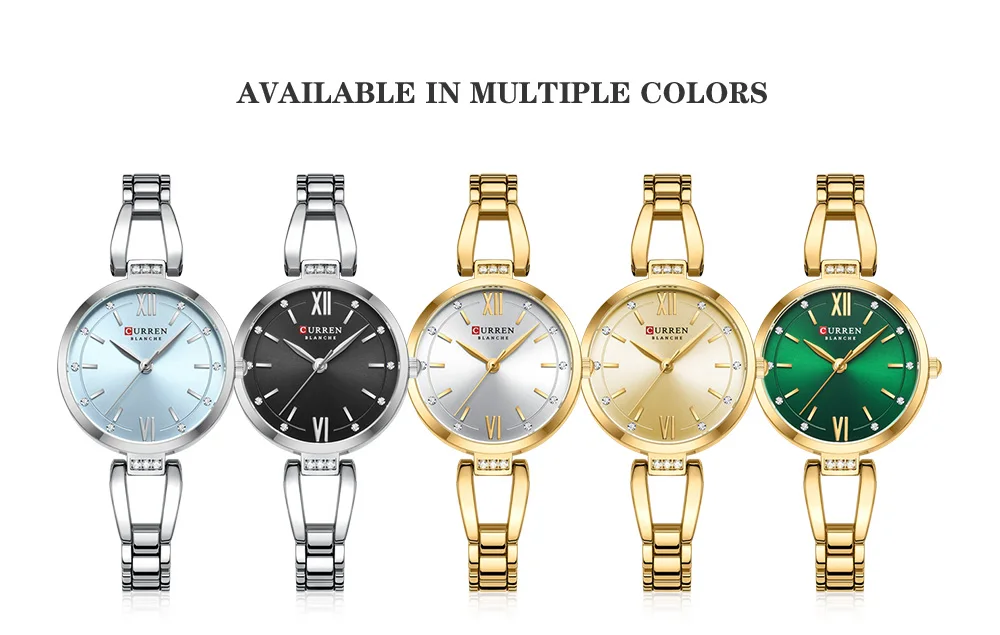 CURREN 9092 Women's Stainless Steel Quartz Watch Luxury and Elegant Watch Business Women's Bracelet Watches Relojes De Mujer