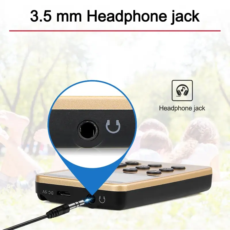 Retekess V112 Radio Mini Pocket Radio Receiver Portable Radios AM FM Rechargeble Sleep Time Earphone For Walkman Go Hiking
