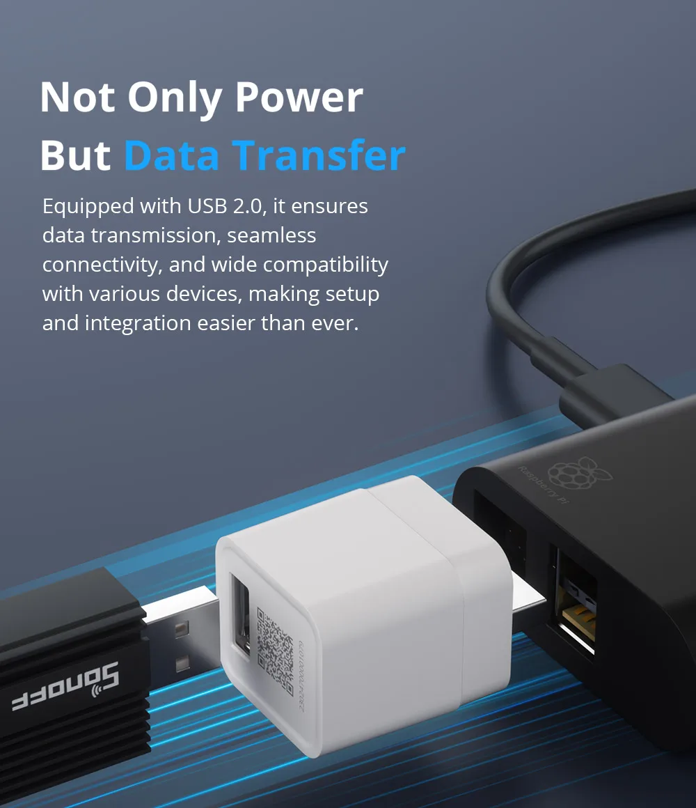 SONOFF ZBMicro Zigbee Micro USB Smart Adaptor 1-10PCS Fast Charging Wide Transmit Coverage Voice Control eWeLink Alexa Google