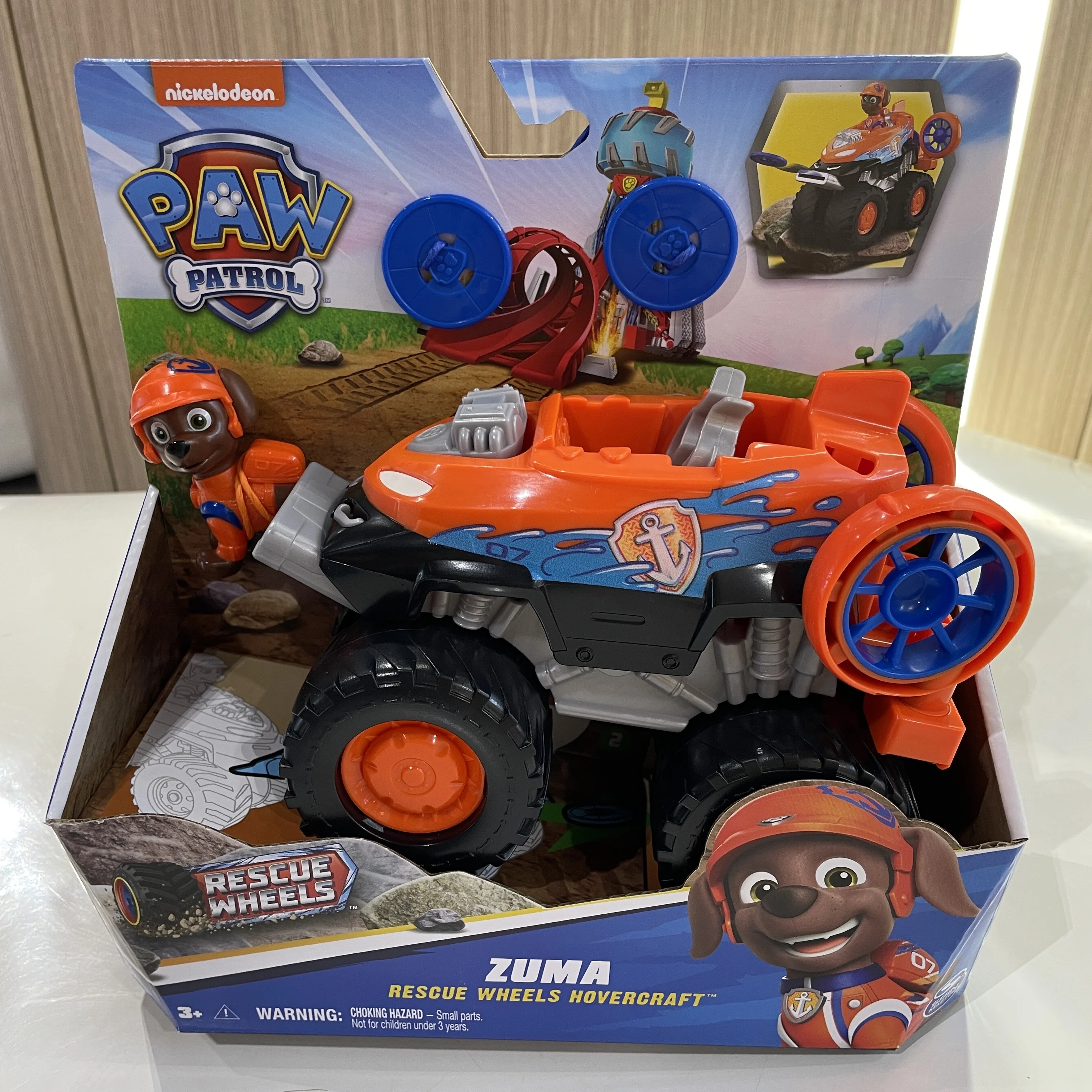 Original Paw Patrol Boomer Roxi Rescue Wheels BIG WHEELED TOY TRUCK with Collectible Action Figure Kids Toys for Boys & Girls