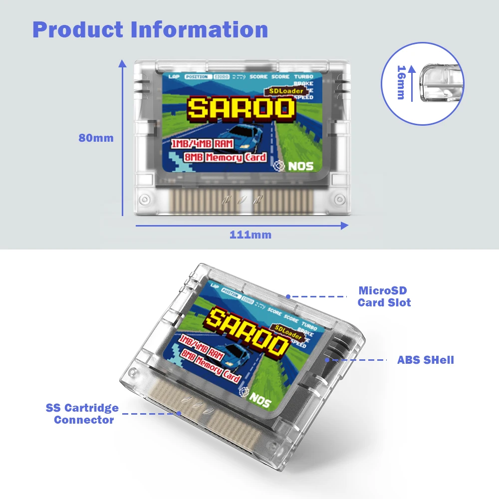 SAROO SS HDloader For Saturn SDLoader Optical Drive Emulator For Saturn Console Built-in Virtual Memory Card