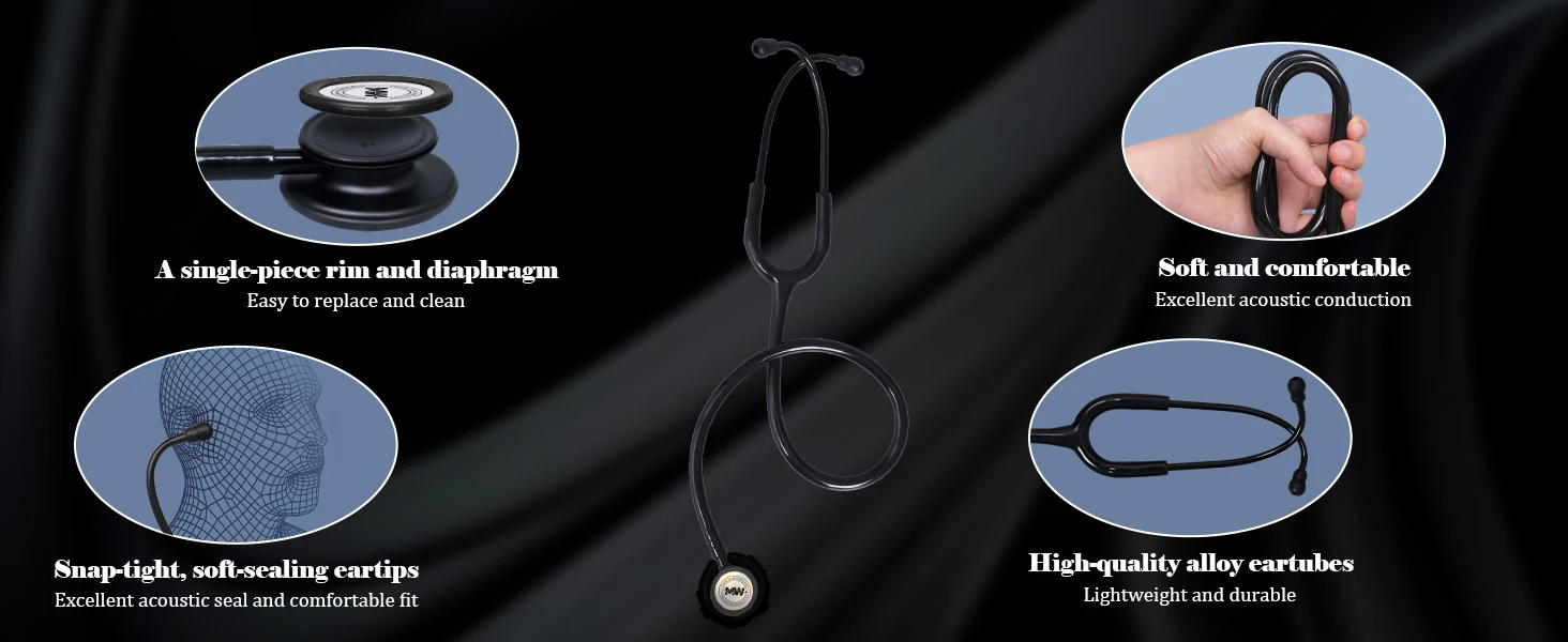 Medical Double Sided Stethoscope Professional Cardiology Stethoscope Nurse Doctor Stethoscope Medical Equipment Health Care