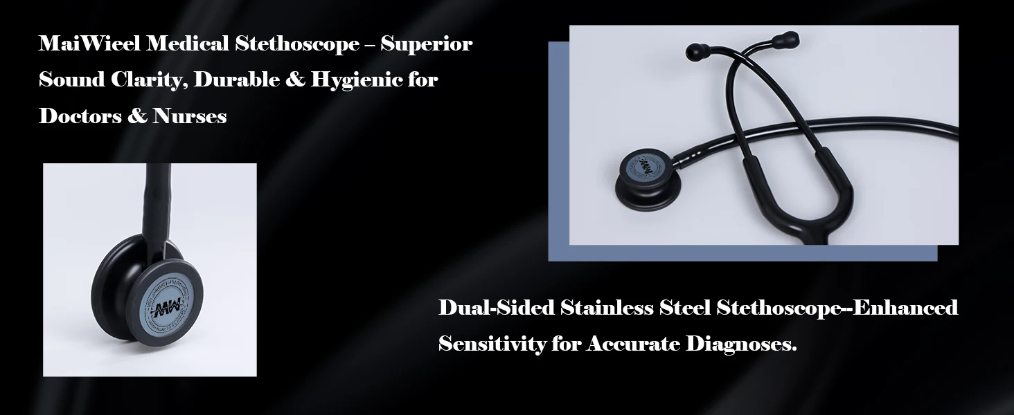 Medical Double Sided Stethoscope Professional Cardiology Stethoscope Nurse Doctor Stethoscope Medical Equipment Health Care