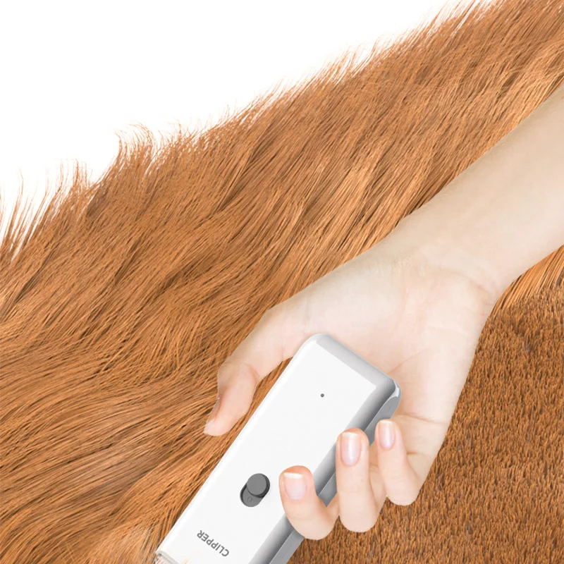 Dog Hair Clipper Electric Pet Hair Trimmer Low Noise Shaver For Dog Cats Cordless Rechargeable Professional Pet Grooming Tools