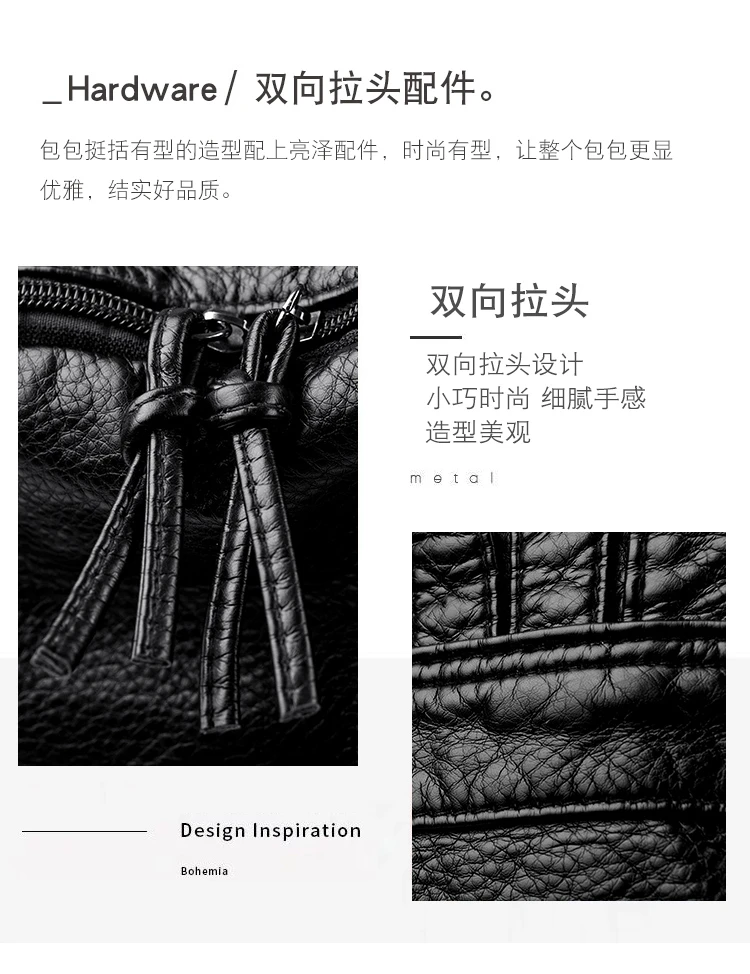 2025 New Super Cool Rivets Soft PU Fashion Backpacks Solid Zipper Large Capacity High Quality Designer Style Backpacks for Women