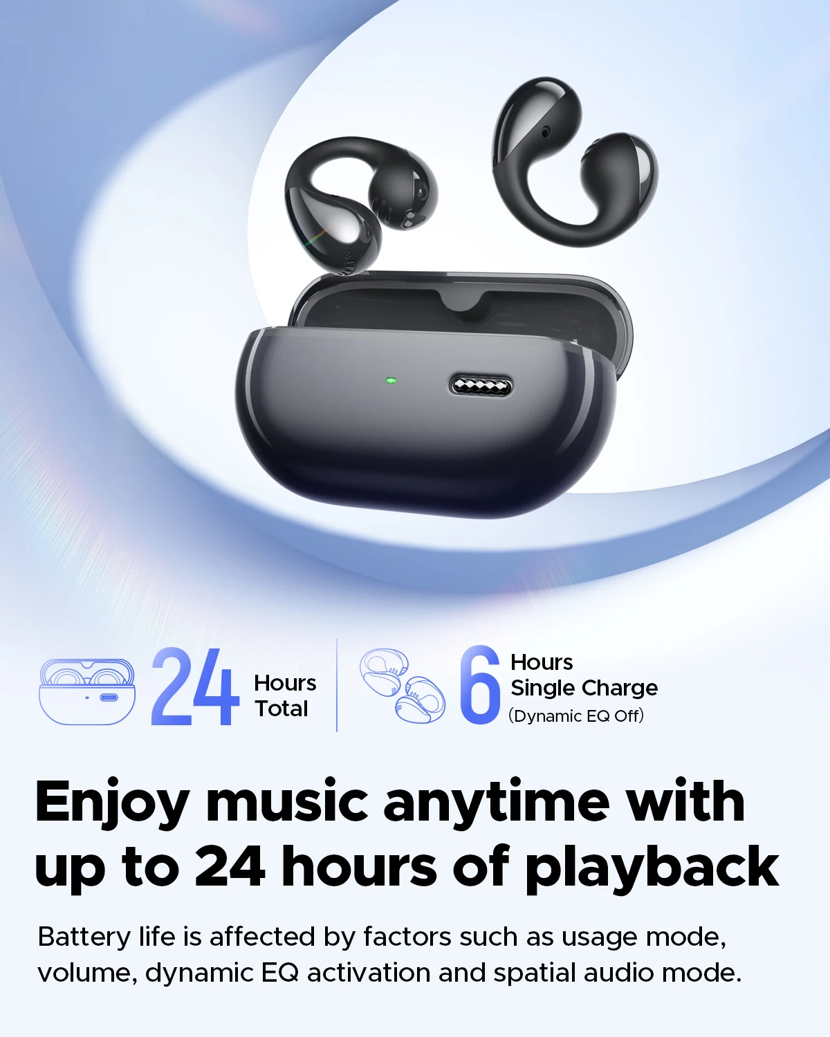 SoundPEATS PearlClip Pro Wireless Earphones Bluetooth 5.4 Opean-Ear Earbuds With AI ENC Clear Call, Multipoint Connection, IPX5