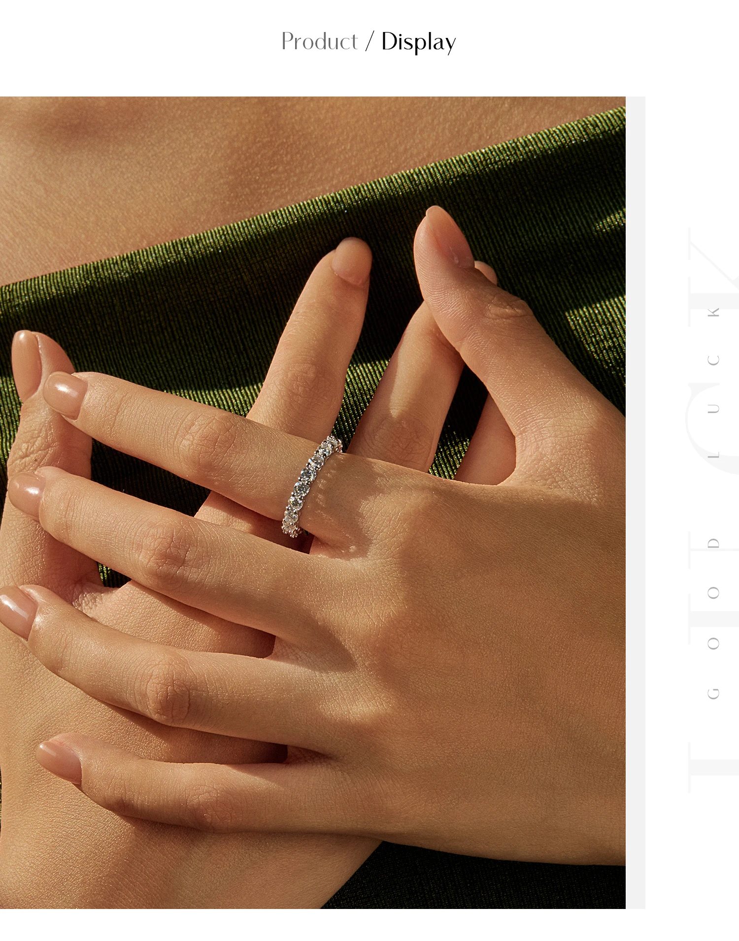 MODIAN Dazzling D Color Moissanite Eternity Band Rings 925 Sterling Silver Luxury Stackable Fashion Ring For Women Fine Jewelry